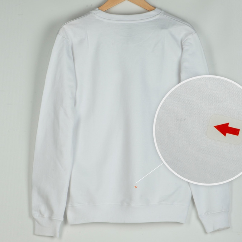 Свитшот "Motion" унисекс с начесом, белый