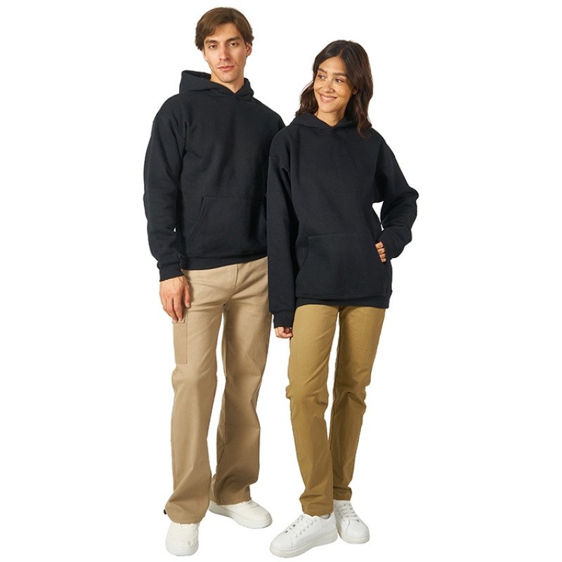 Толстовка с капюшоном оверсайз «Berlin» унисекс, черный