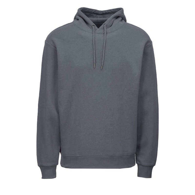 Толстовка с капюшоном оверсайз «Lisbon» унисекс, темно-серый