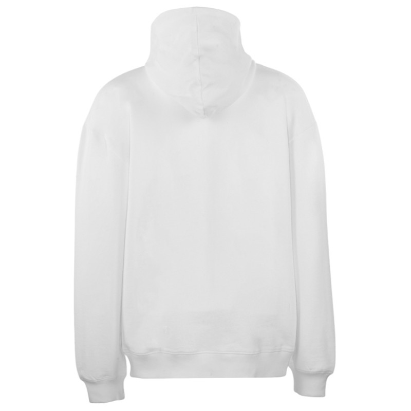 Толстовка оверсайз с капюшоном на молнии «Monaco», белый