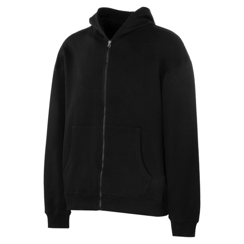 Толстовка оверсайз с капюшоном на молнии «Monaco», черный