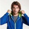 Толстовка на молнии "Fuji", королевский синий/неоновый желтый Толстовка на молнии "Fuji", королевский синий/неоновый желтый