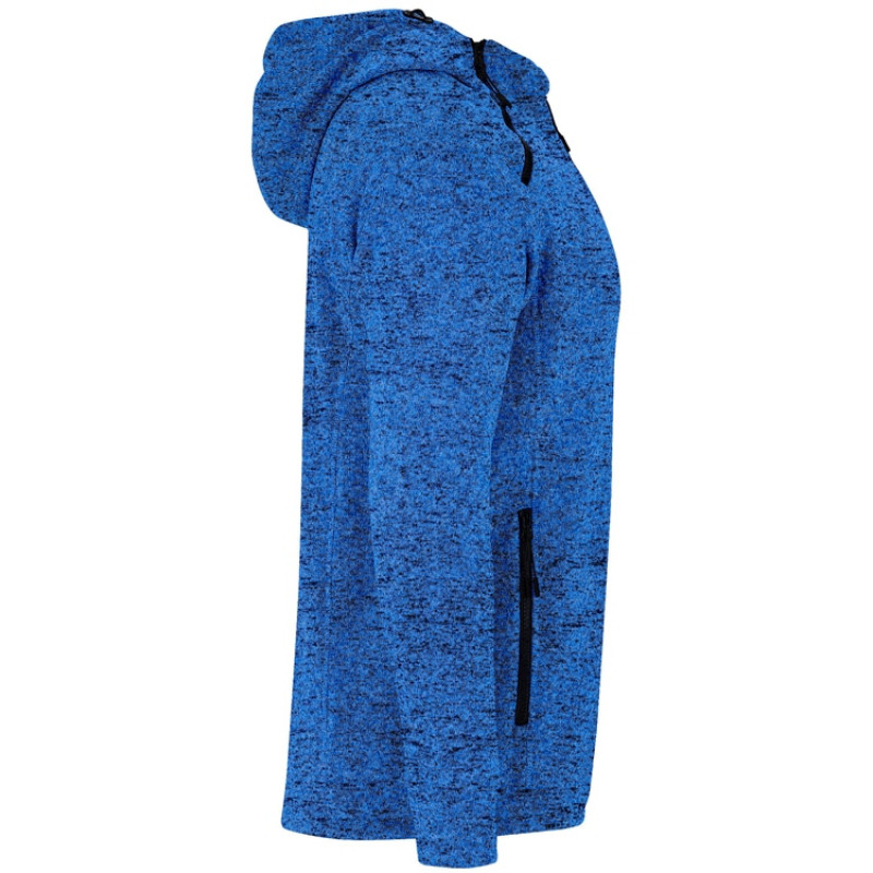 Толстовка на молнии "Everest", меланжевый королевский синий