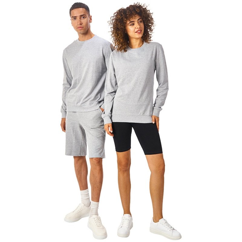 Свитшот «Warsaw» 220гр, унисекс, серый меланж