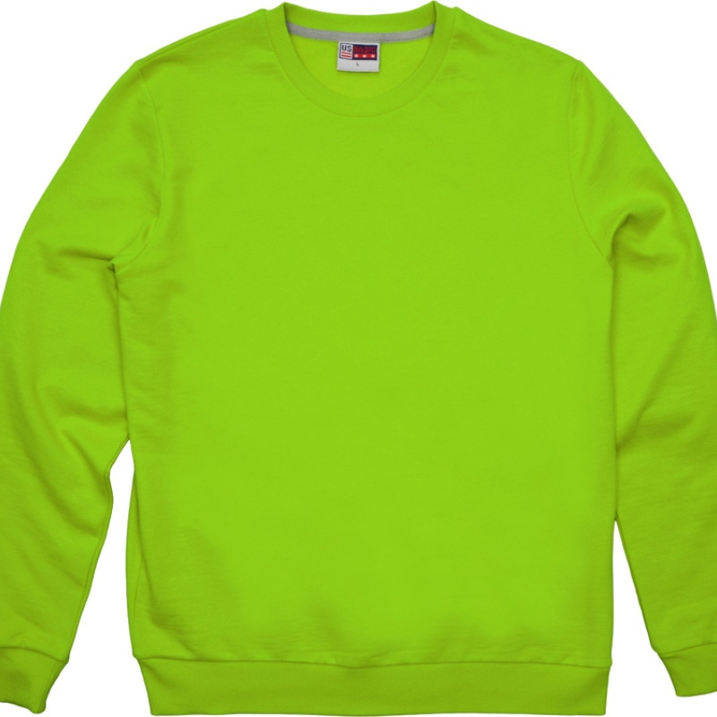 Свитшот "Motion" унисекс с начесом, зеленое яблоко