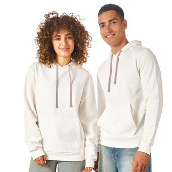 Толстовка унисекс "Stream" с капюшоном, белый