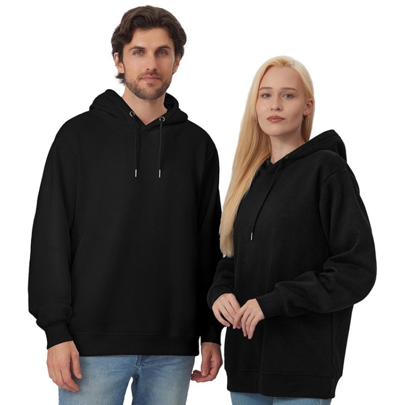 Толстовка с капюшоном оверсайз «Lisbon» унисекс, черный