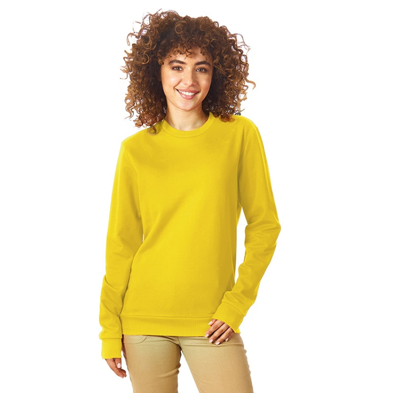 Свитшот "Motion" унисекс с начесом, жёлтый