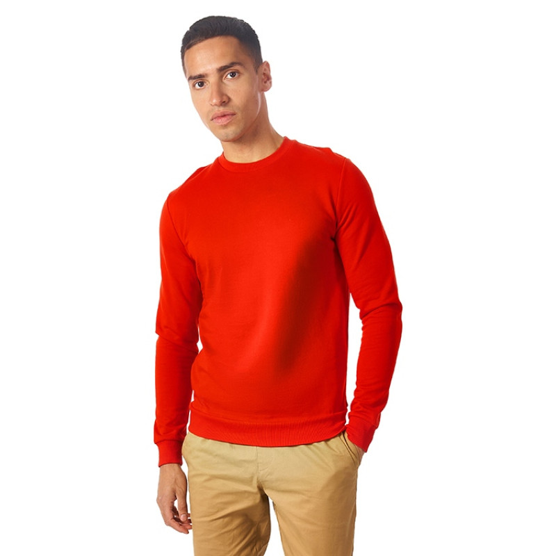 Свитшот "Motion" унисекс с начесом, красный