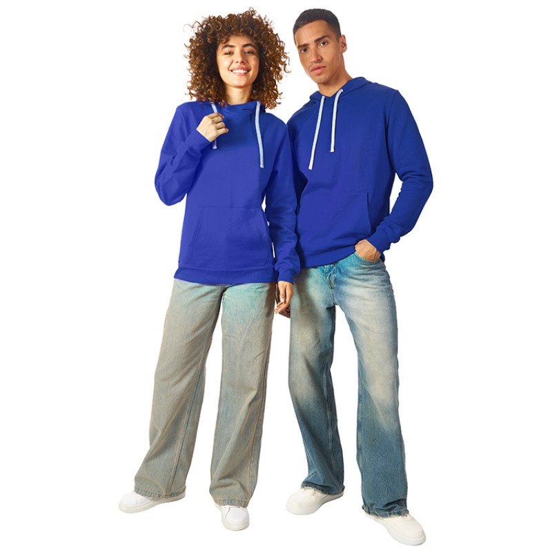 Толстовка унисекс "Stream" с капюшоном, классический синий