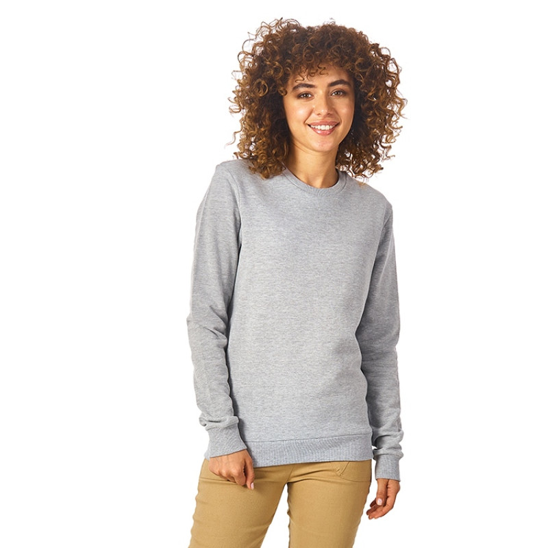 Свитшот "Motion" унисекс с начесом, серый меланж