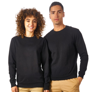 Свитшот "Motion" унисекс с начесом, черный