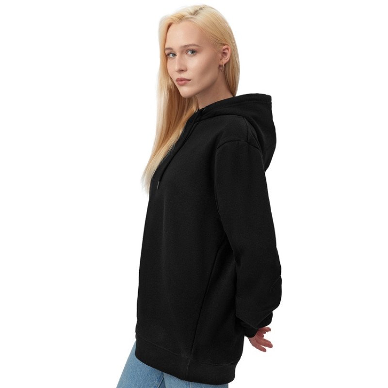 Толстовка с капюшоном оверсайз «Lisbon» унисекс, черный