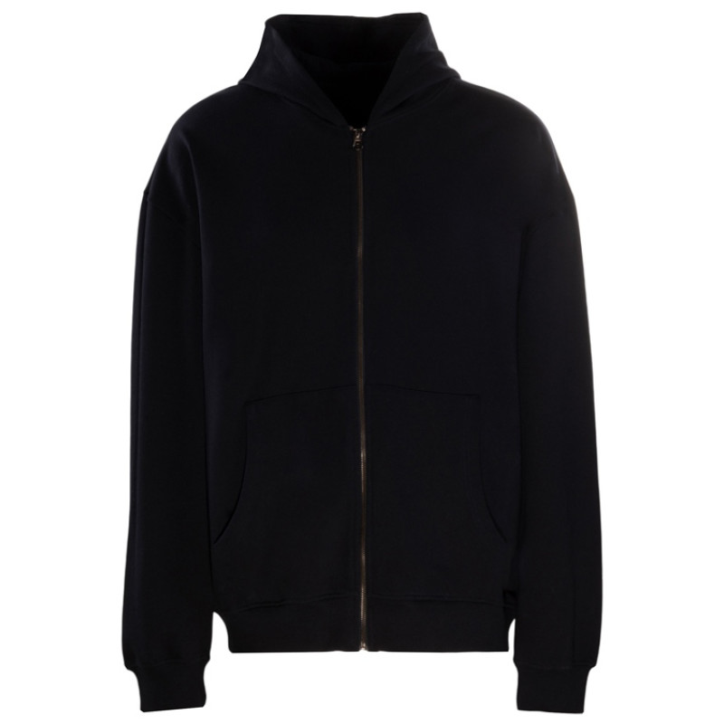 Толстовка оверсайз с капюшоном на молнии «Monaco», темно-синий