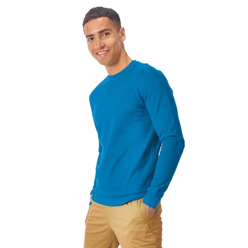 Свитшот "Motion" унисекс с начесом, голубой