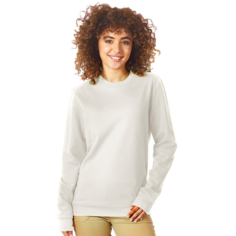 Свитшот "Motion" унисекс с начесом, белый