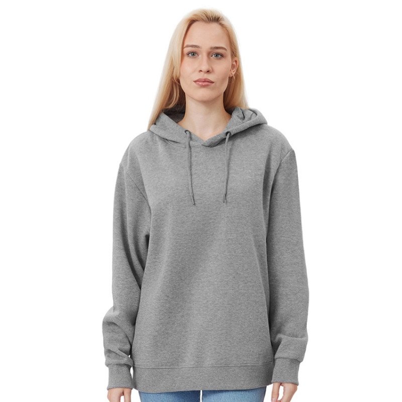 Толстовка с капюшоном оверсайз «Lisbon» унисекс, серый меланж