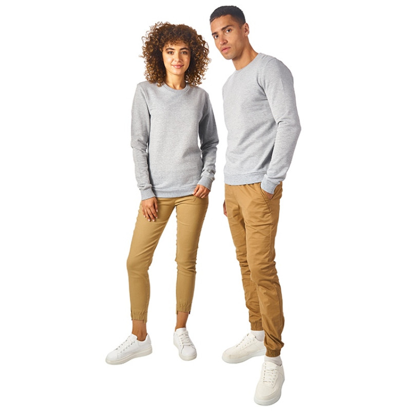 Свитшот "Motion" унисекс с начесом, серый меланж