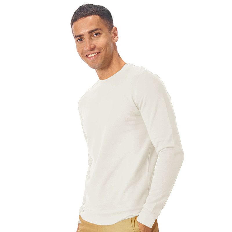 Свитшот "Motion" унисекс с начесом, белый