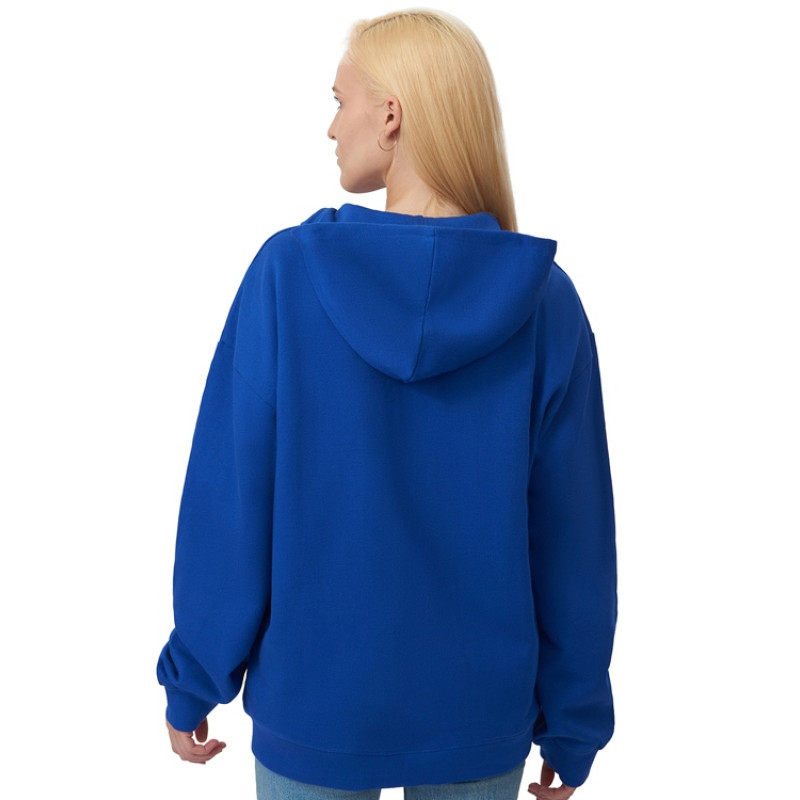 Толстовка оверсайз с капюшоном на молнии «Monaco», синий классический