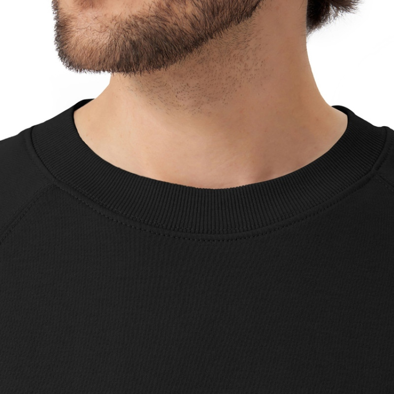 Свитшот оверсайз с рукавом реглан «Belgrade», унисекс, черный