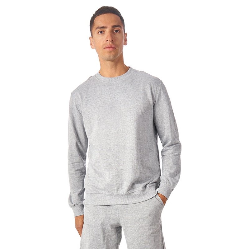 Свитшот «Warsaw» 220гр, унисекс, серый меланж