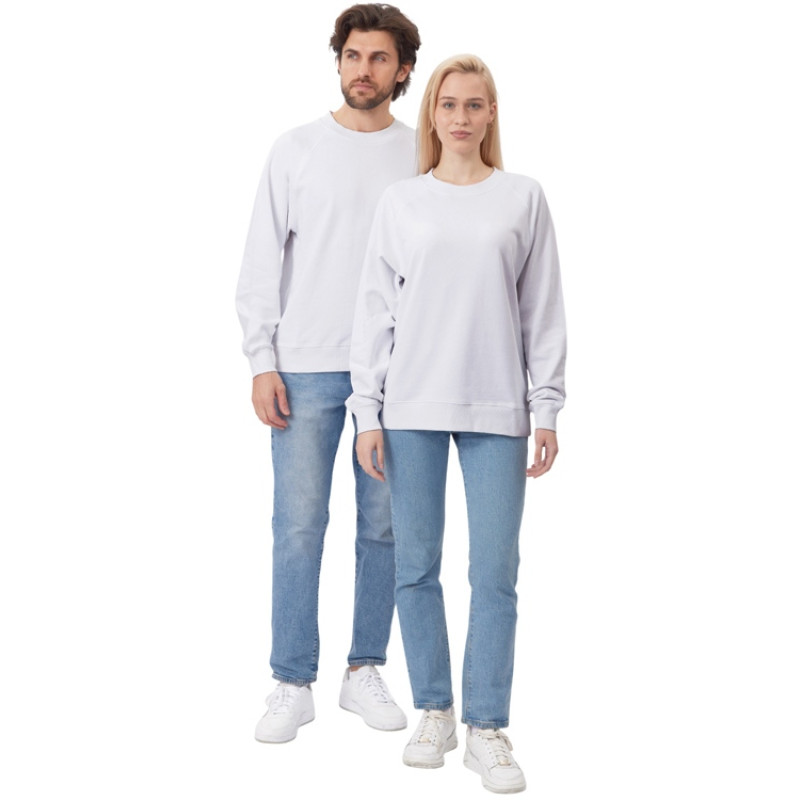 Свитшот оверсайз с рукавом реглан «Belgrade», унисекс, белый