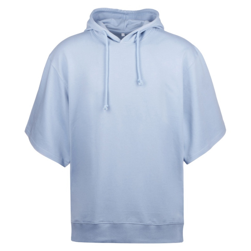 Худи оверсайз с коротким рукавом «Warsaw» унисекс, небесно-голубой Худи оверсайз с коротким рукавом «Warsaw» унисекс, небесно-голубой