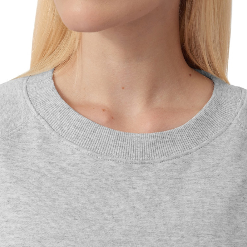 Свитшот оверсайз с рукавом реглан «Belgrade», унисекс, серый меланж