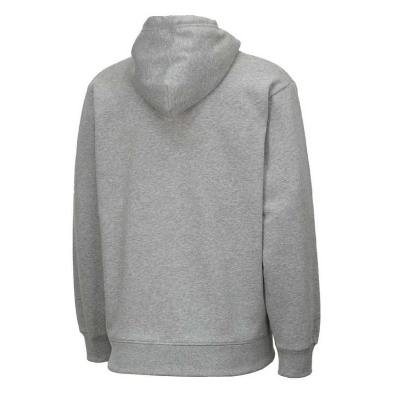 Толстовка с капюшоном оверсайз «Lisbon» унисекс, серый меланж