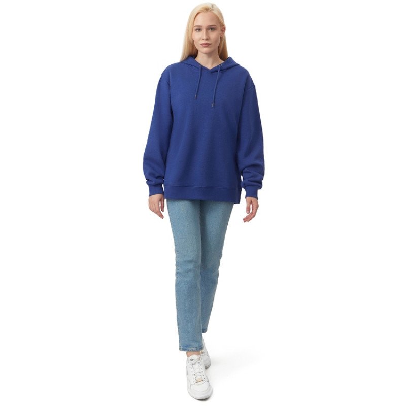 Толстовка с капюшоном оверсайз «Lisbon» унисекс, классический синий