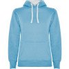 Толстовка с капюшоном "Urban" женская, небесно-голубой/белый