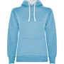 Толстовка с капюшоном "Urban" женская, небесно-голубой/белый