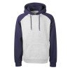 Толстовка с капюшоном «Dublin» мужская, темно-синий/серый меланж