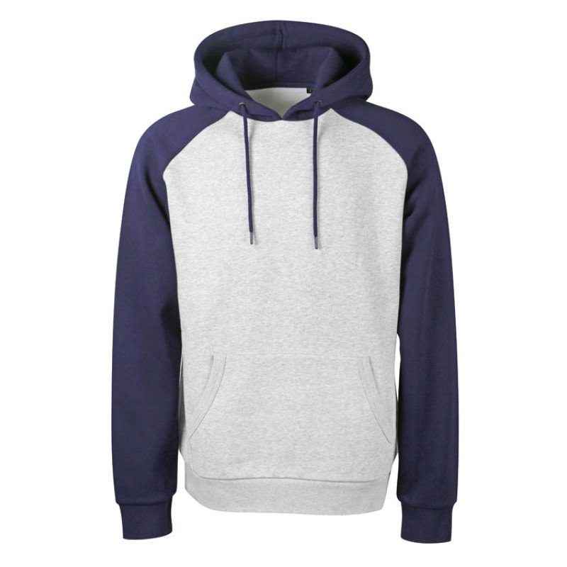 Толстовка с капюшоном «Dublin» мужская, темно-синий/серый меланж