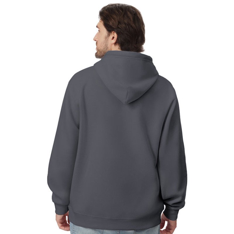 Толстовка с капюшоном оверсайз «Lisbon» унисекс, темно-серый