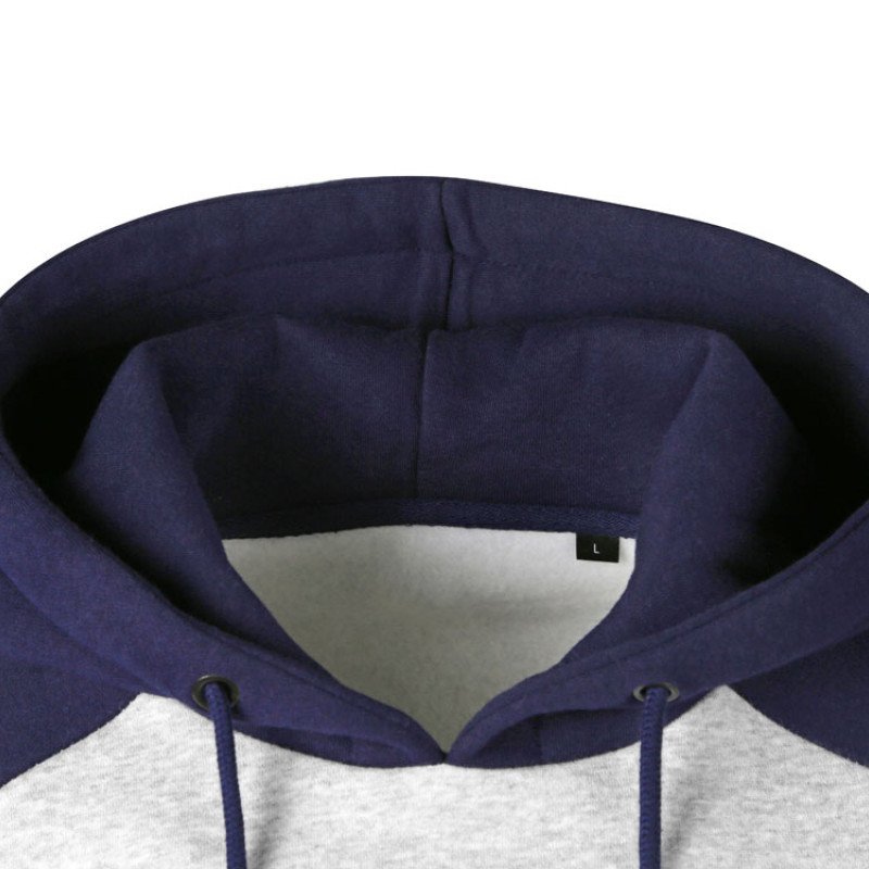 Толстовка с капюшоном «Dublin» мужская, темно-синий/серый меланж