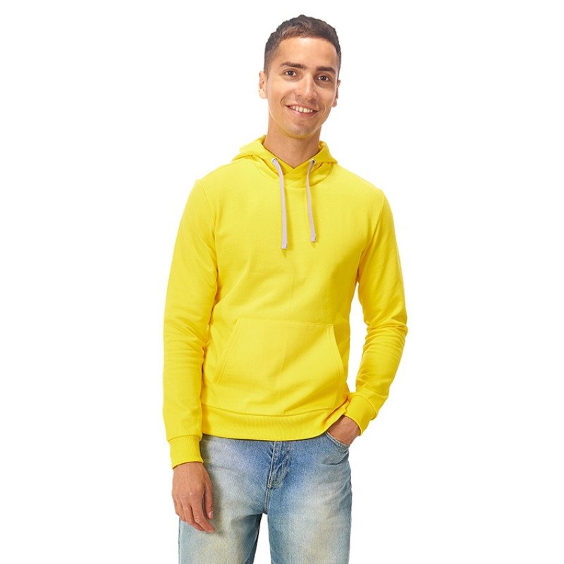 Толстовка унисекс "Stream" с капюшоном, жёлтый