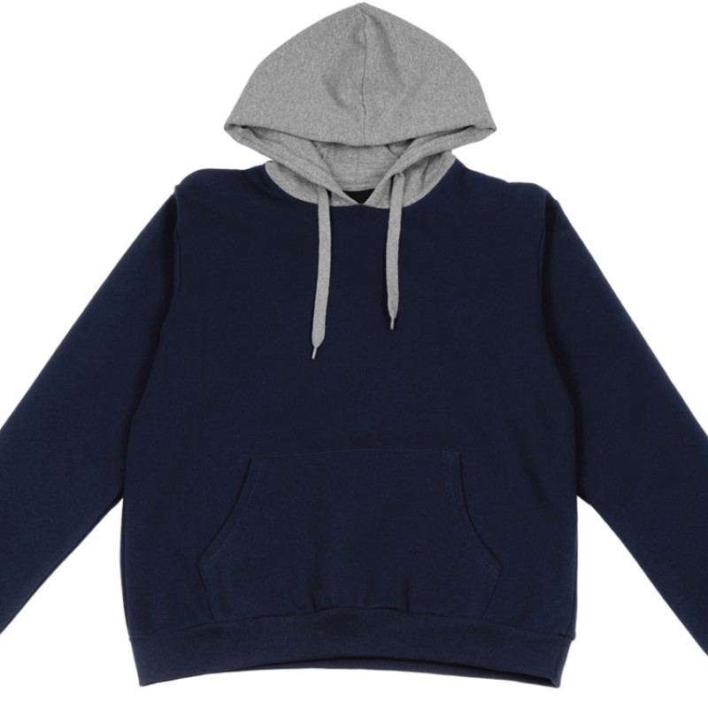 Толстовка с капюшоном "Amsterdam" мужская, темно-синий/серый меланж