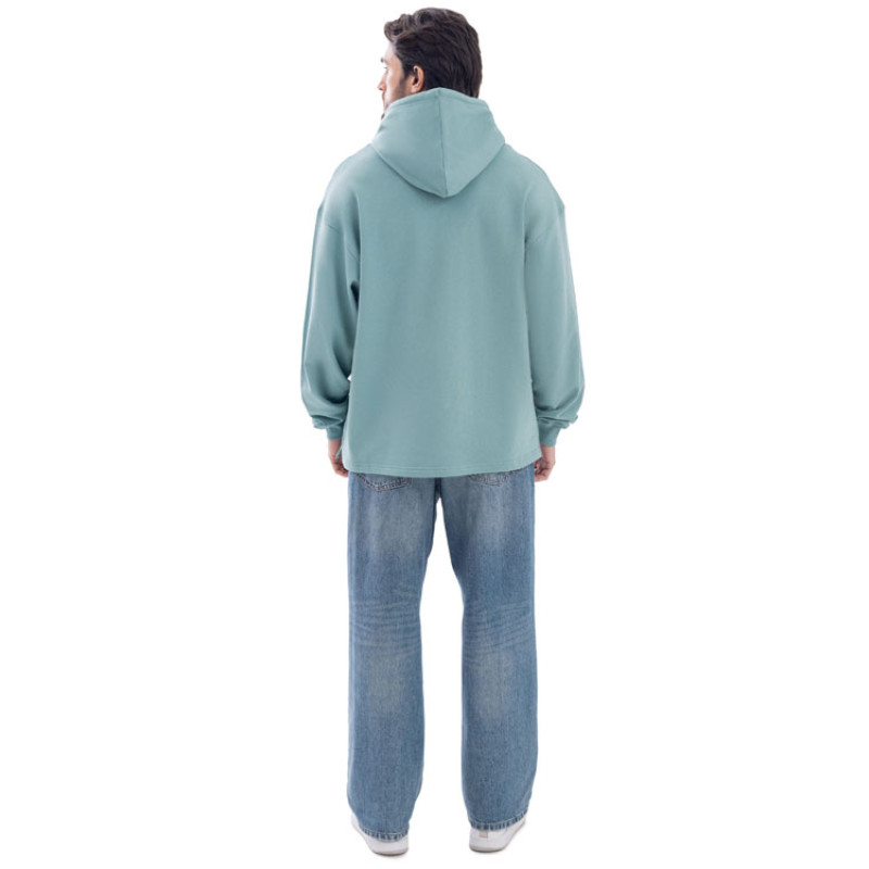 Худи оверсайз «Alpha.01» унисекс, пыльный бирюзовый