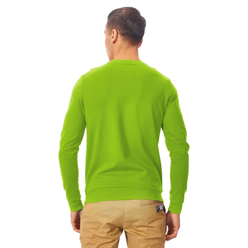 Свитшот "Motion" унисекс с начесом, зеленое яблоко