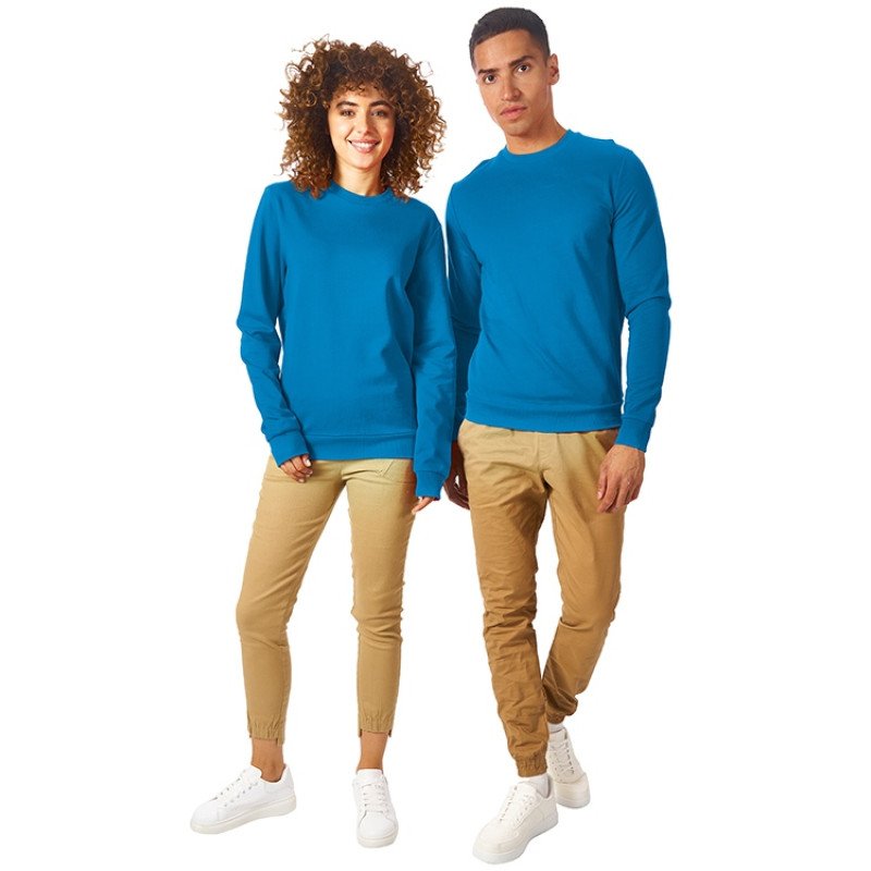 Свитшот "Motion" унисекс с начесом, голубой