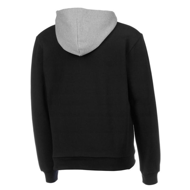 Толстовка с капюшоном "Amsterdam" мужская, черный/серый меланж