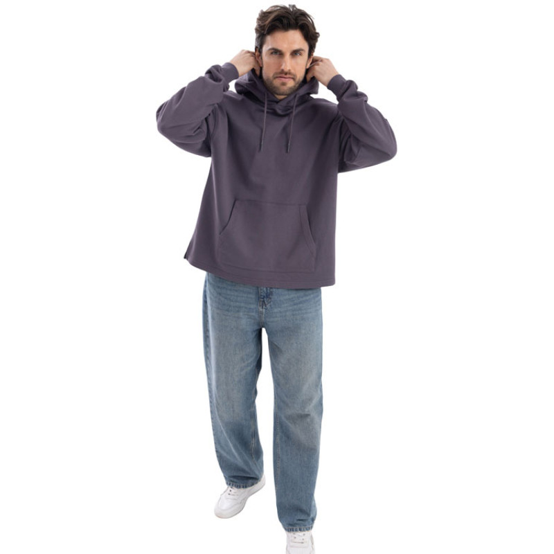 Худи оверсайз «Alpha.01» унисекс, темно-серый