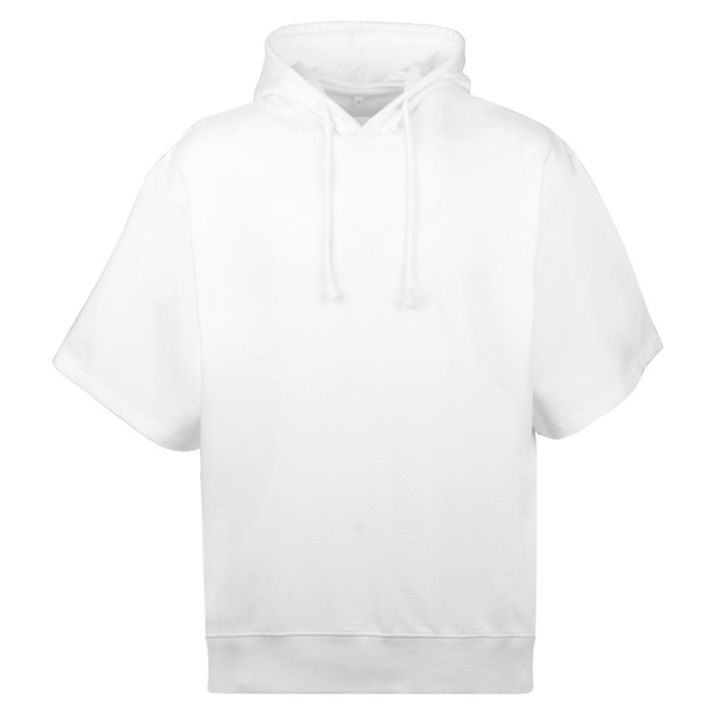 Худи оверсайз с коротким рукавом «Warsaw» унисекс, белый