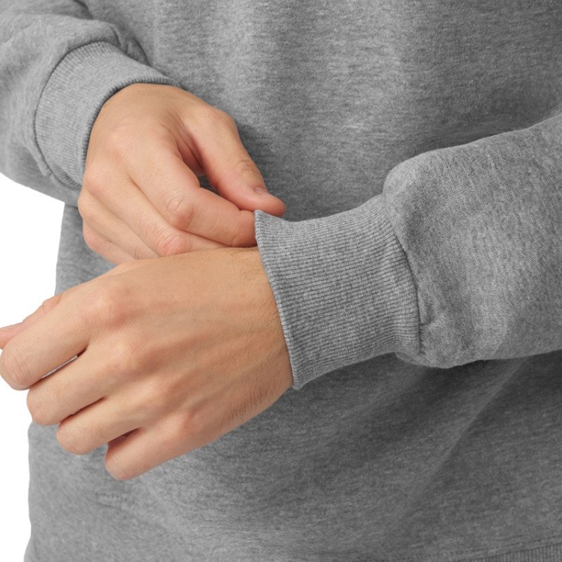 Толстовка с капюшоном оверсайз «Lisbon» унисекс, серый меланж