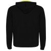 Толстовка на молнии "Fuji", черный/неоновый желтый
