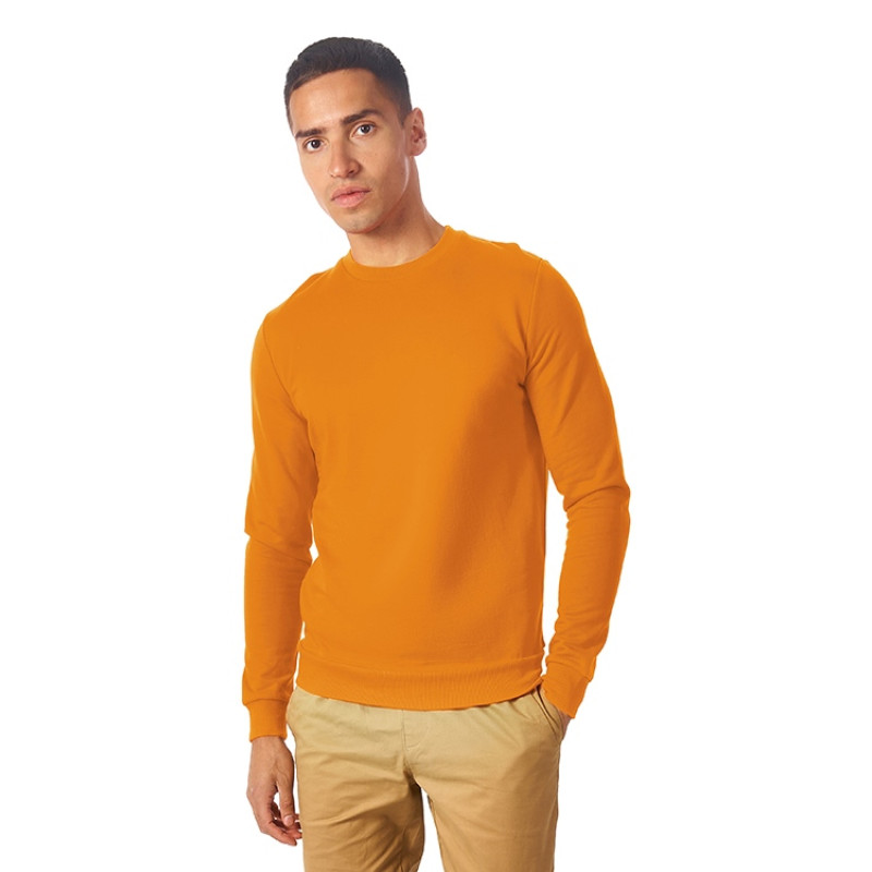 Свитшот "Motion" унисекс с начесом, оранжевый