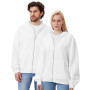Толстовка оверсайз с капюшоном на молнии «Monaco», белый