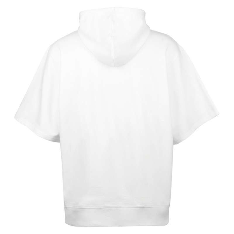 Худи оверсайз с коротким рукавом «Warsaw» унисекс, белый